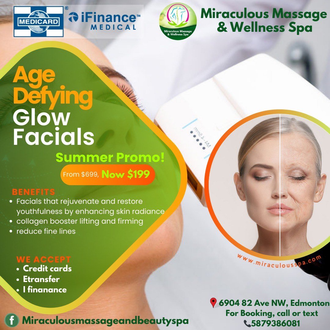 Age Defying Glow Facials Promo